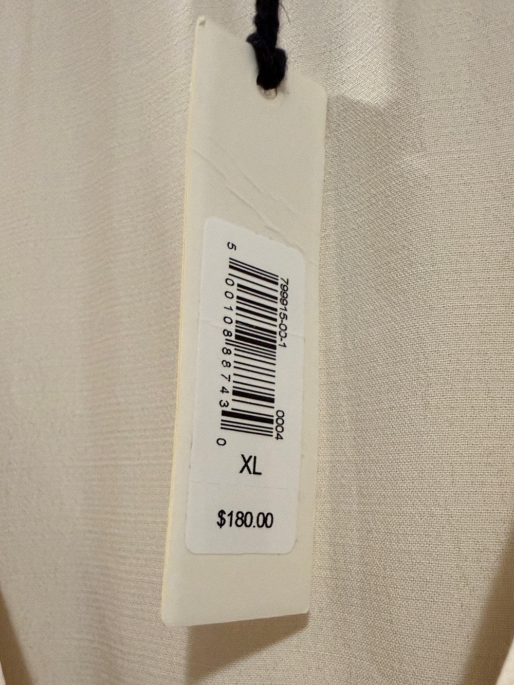Banana Republic NWT Cream Wrap Midi Multi-Slit Dress with Long Sleeves - Picture 3 of 11